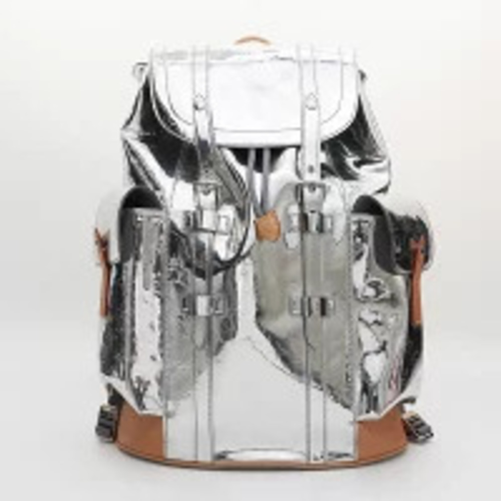 Louis Vuitton Christopher Monogram Backpack Daypack Silver